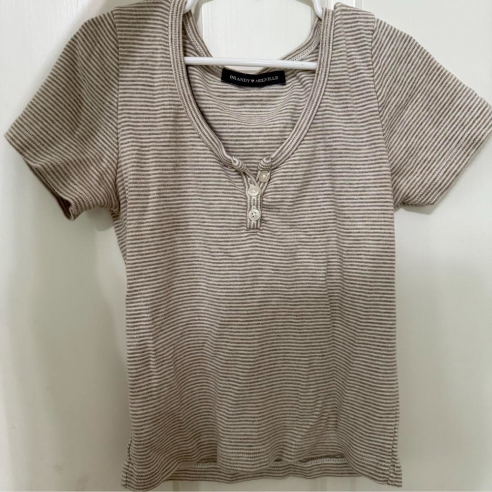 Brandy Melville striped zelly top